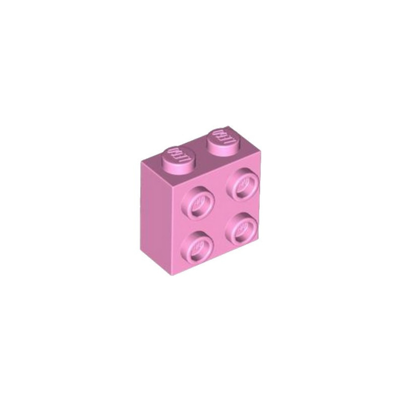 LEGO 6403266 BRIQUE 1X2X1 2/3 W/4 KNOBS - ROSE CLAIR