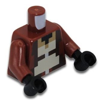 LEGO 6430206 TORSE IMPRIME MINECRAFT - REDDISH BROWN
