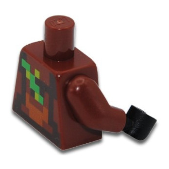 LEGO 6430206 TORSE IMPRIME MINECRAFT - REDDISH BROWN