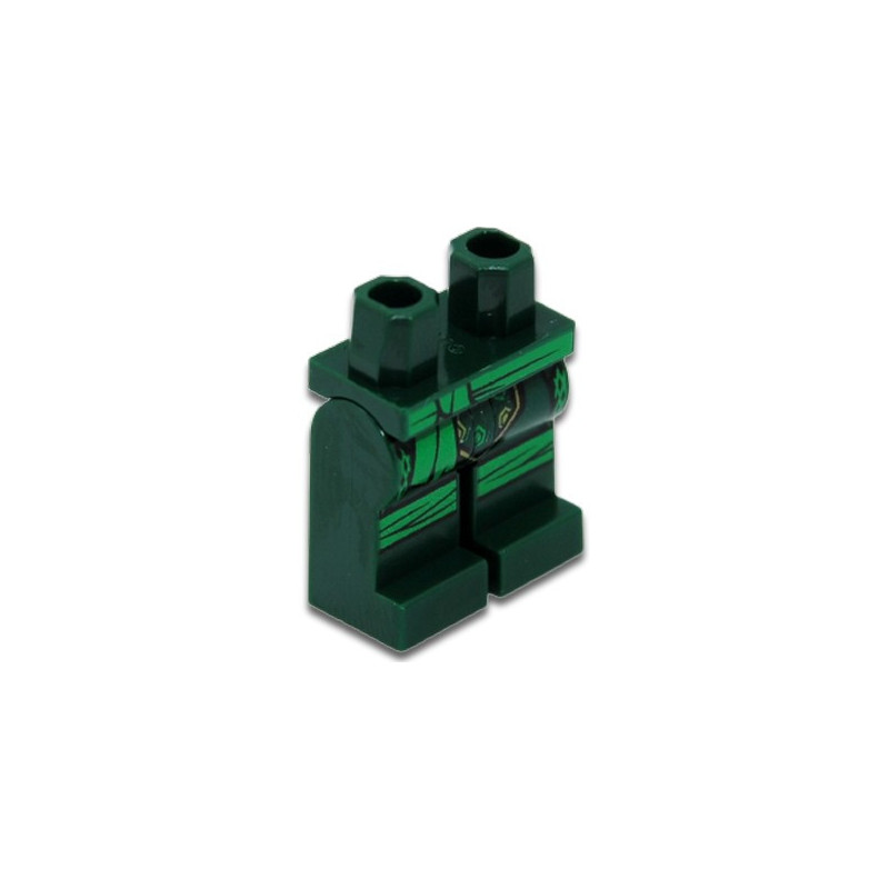 LEGO 6321354 JAMBE IMPRIMEE - EARTH GREEN