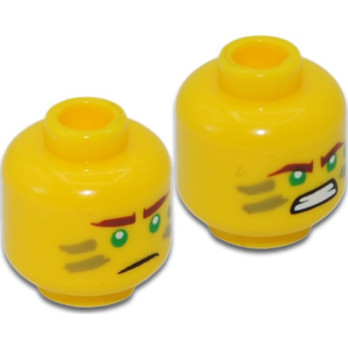 LEGO 6321352 MAN HEAD (DUAL FACE) - YELLOW
