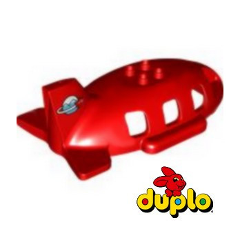 LEGO® DUPLO 6360810 PLANE TOP 6X12X3 PRINTED - RED