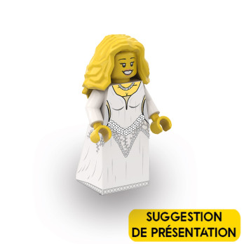 Presentation suggestion - Wedding Dress printed on Lego® Torso - White
