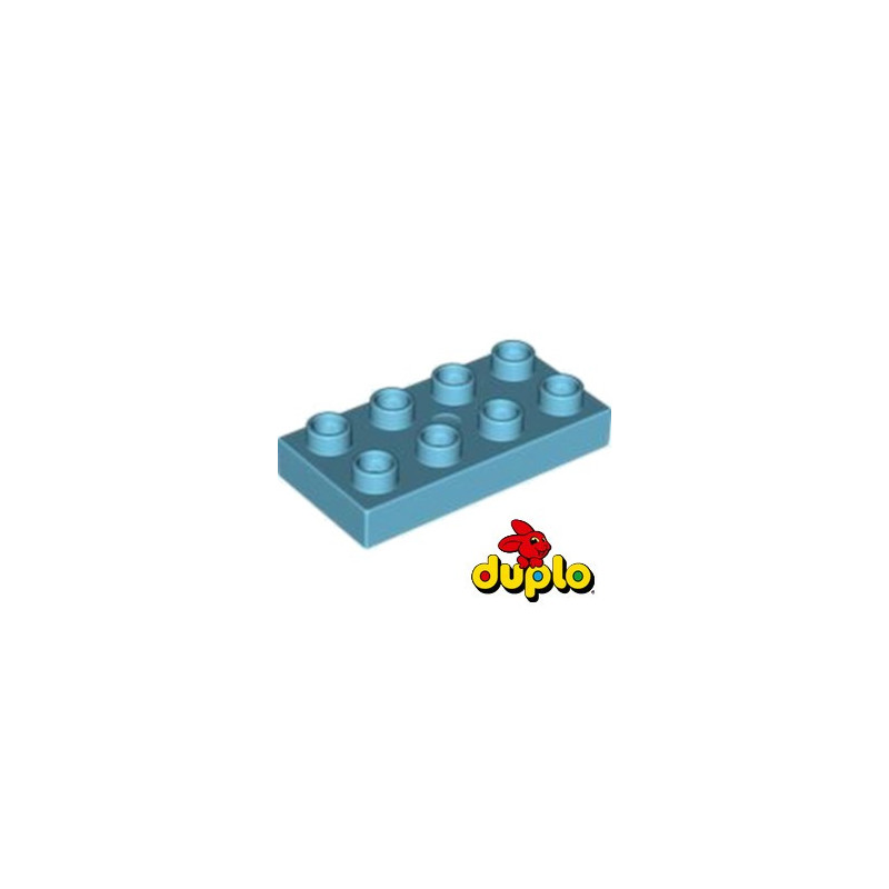 LEGO DUPLO 6211342 PLATE 2X4 - MEDIUM AZUR