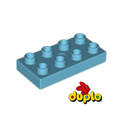 LEGO DUPLO 6211342 PLATE 2X4 - MEDIUM AZUR