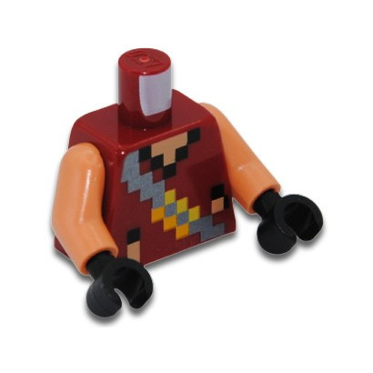 LEGO 6411849 MINECRAFT PRINTED TORSO - NEW DARK RED