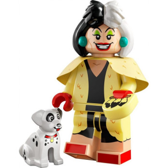 Figurine Lego® Disney 100 - Cruella d’Enfer et le chiot dalmatien