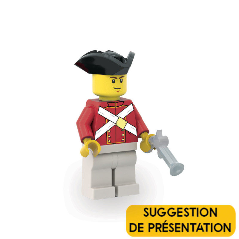 Torse de soldat imprimé sur Torse Lego® - Rouge