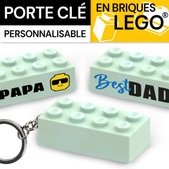 Lego® Brick Keyring - Aqua