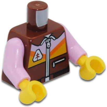 LEGO 6427273 PRINTED TORSO - REDDISH BROWN