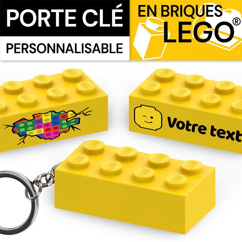 Porte clef Mural en brique Lego® Noir
