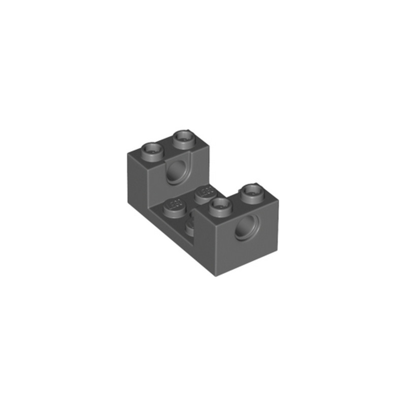 LEGO 6150297 BRIQUE 2X4X1 1/3 W/Ø4.85 CUTOUT - DARK STONE GREY