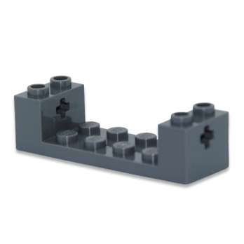 LEGO 6454959 WHEEL BEARING 2X6X1 1/3 W/ CROSS HOLE - DARK STONE GREY