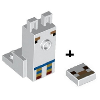 LEGO 6335374 ANIMAL HEAD MINECRAFT - WHITE