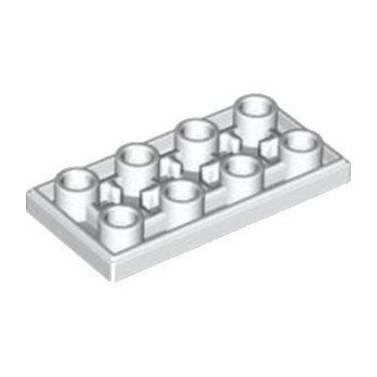 LEGO 6440438 PLATE LISSE 2X4 INV - BLANC