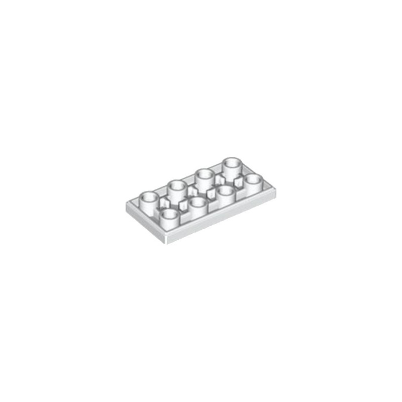 LEGO 6440438 PLATE LISSE 2X4 INV - BLANC