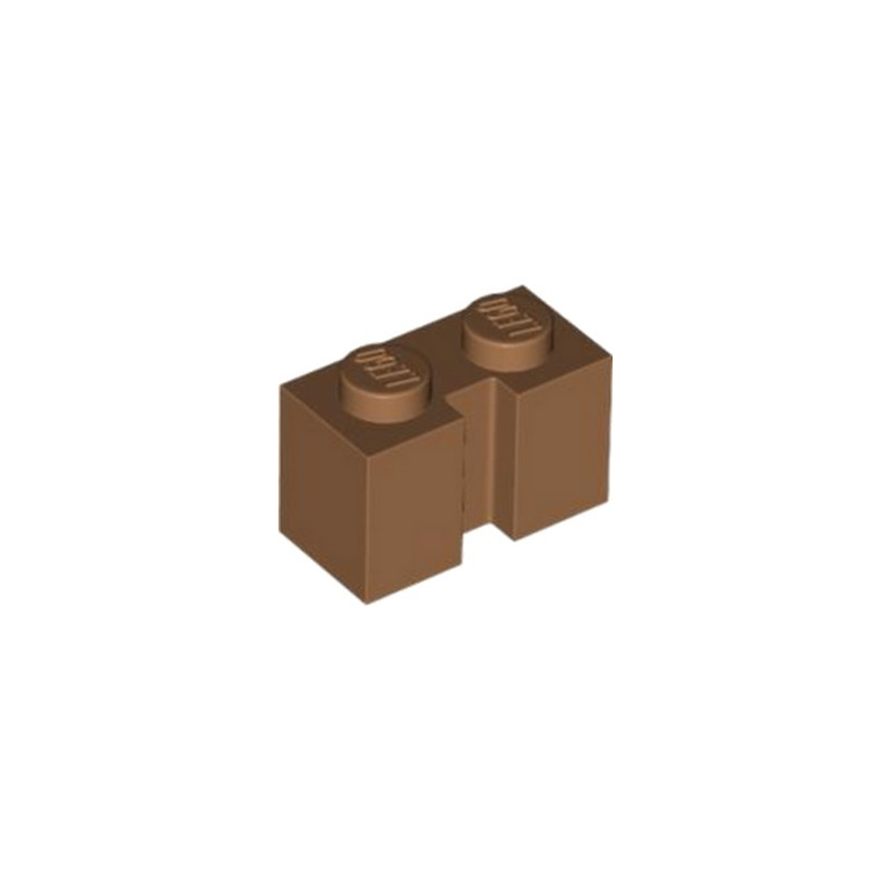 LEGO 6325913 BRICK 1X2 W/ GROOVE - MEDIUM NOUGAT