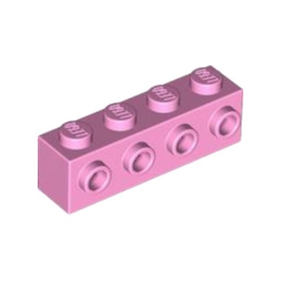 LEGO 6351893 BRIQUE 1X4 W. 4 KNOBS - ROSE CLAIR