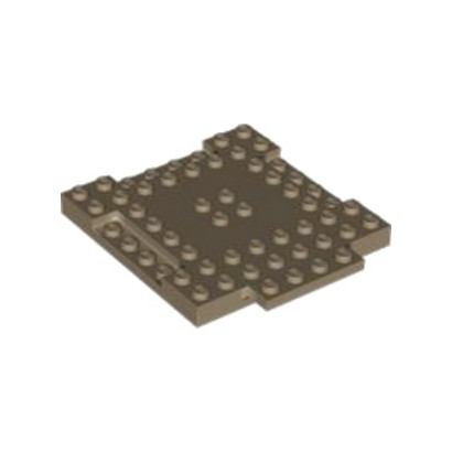 LEGO 6447009 PLATE 8X8 x 2/3 - SAND YELLOW