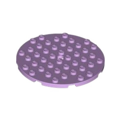 LEGO 6331523 PLATE 8X8, ROND - LAVENDER