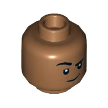 LEGO 6330631 MAN HEAD (2FACES) - MEDIUM NOUGAT