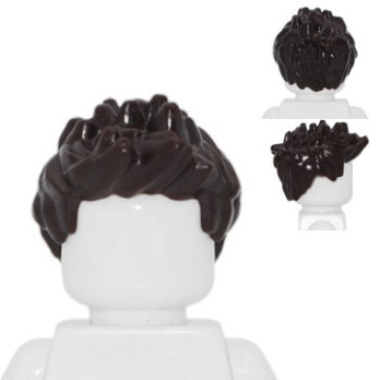 LEGO 6396921 MAN HAIR - DARK BROWN