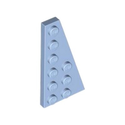 LEGO 6438968 RIGHT PLATE 3X6 W. ANGLE - LIGHT ROYAL BLUE