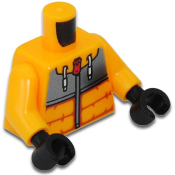 LEGO 6446216 TORSE IMPRIME - FLAME YELLOWISH ORANGE
