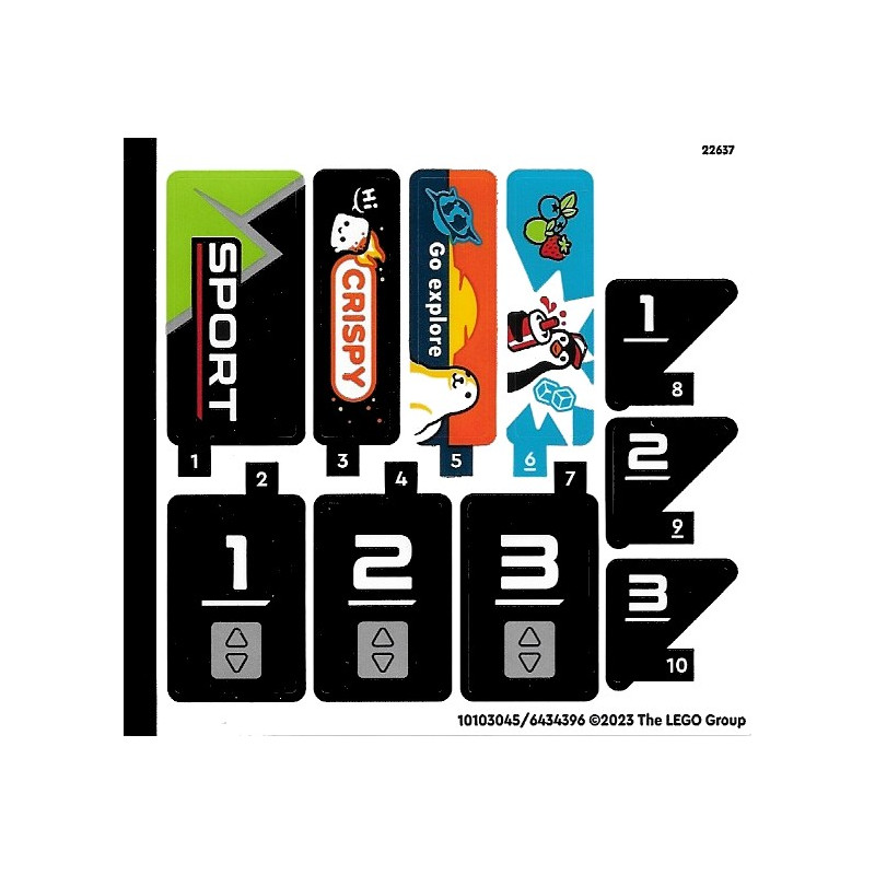 Stickers / Autocollant Lego® City 60366