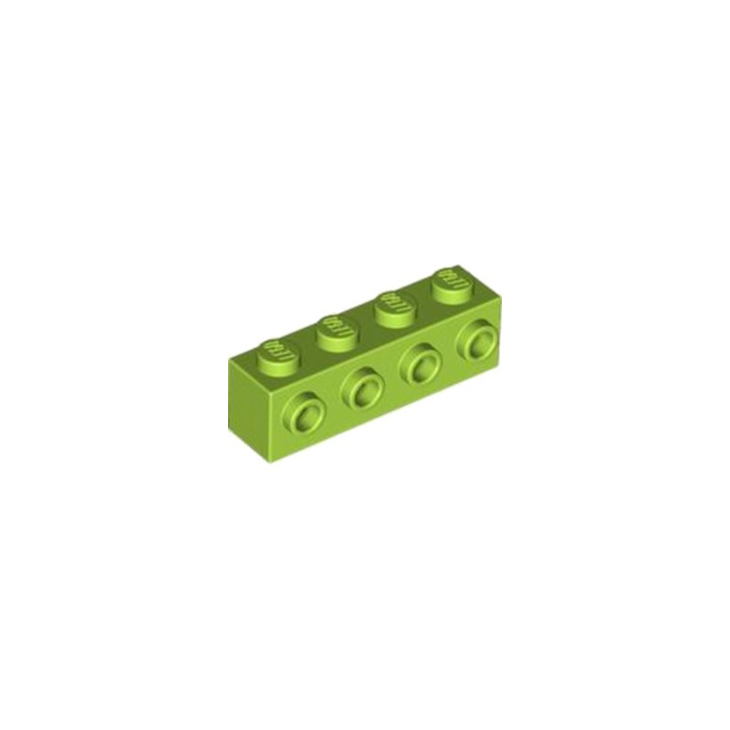 LEGO 6146888 BRIQUE 1X4 W. 4 KNOBS - BRIGHT YELLOWISH GREEN
