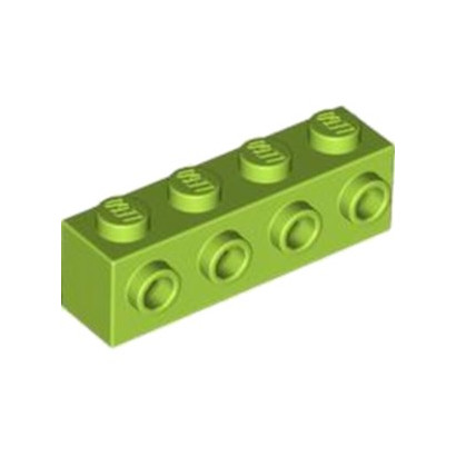 LEGO 6146888 BRIQUE 1X4 W. 4 KNOBS - BRIGHT YELLOWISH GREEN