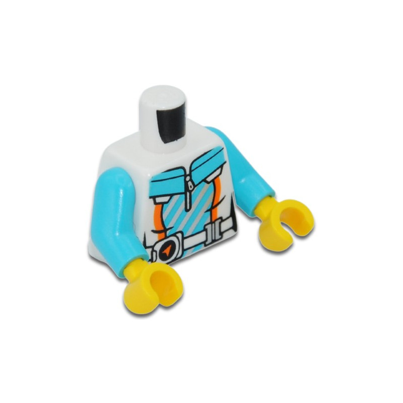 LEGO 6440997 TORSE IMPRIME - BLANC