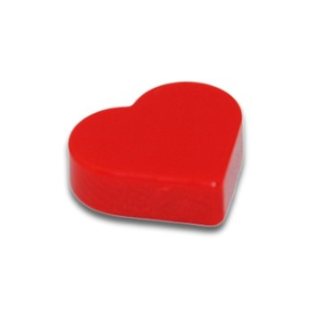 LEGO TILE 1X1, HEART - RED