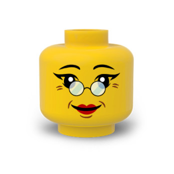 LEGO WOMAN HEAD - YELLOW