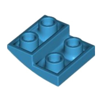 LEGO 6382585 BRICK 2X2X2/3, INVERTED BOW - DARK AZUR