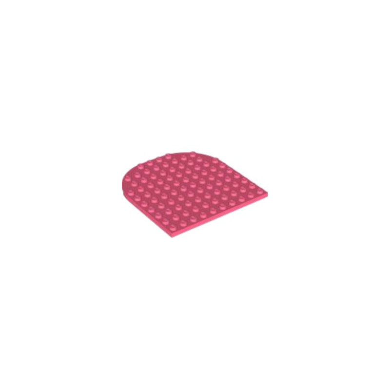 LEGO 6438917 PLATE 1/2 ROUND 10X10 - CORAL