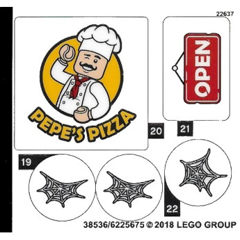 Stickers / Autocollant Lego® Marvel Super Heroes 76108