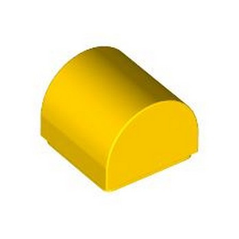 LEGO 6394524 PLATE 1X1X2/3, OUTSIDE BOW - YELLOW