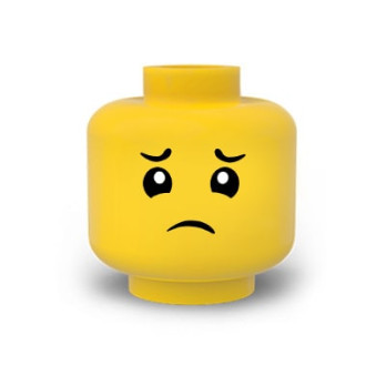 Visage enfant imprimé sur Tête Lego®