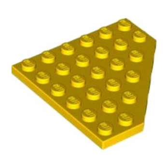 LEGO 6438448 CORNER PLATE 6X6X45° - JAUNE