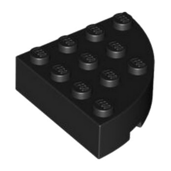 LEGO 6188426 BRIQUE  4X4 ¼ CIRCLE - NOIR