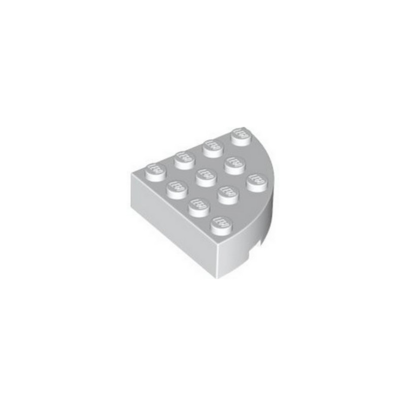 LEGO 6442278 BRICK 4X4 ¼ CIRCLE - WHITE