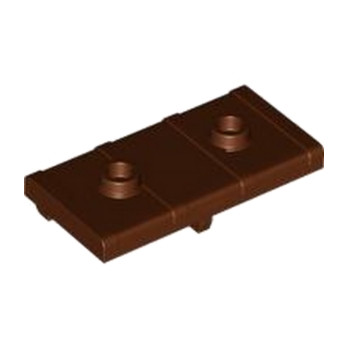 LEGO 6377651 COUVERCLE COFFRE 2X4 - REDDISH BROWN