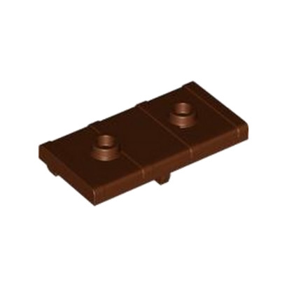 LEGO 6377651 CHEST LID 2X4 - REDDISH BROWN