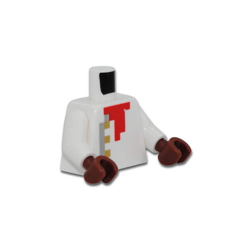 LEGO 6400113 MINECRAFT BAKER PRINTED TORSO - WHITE