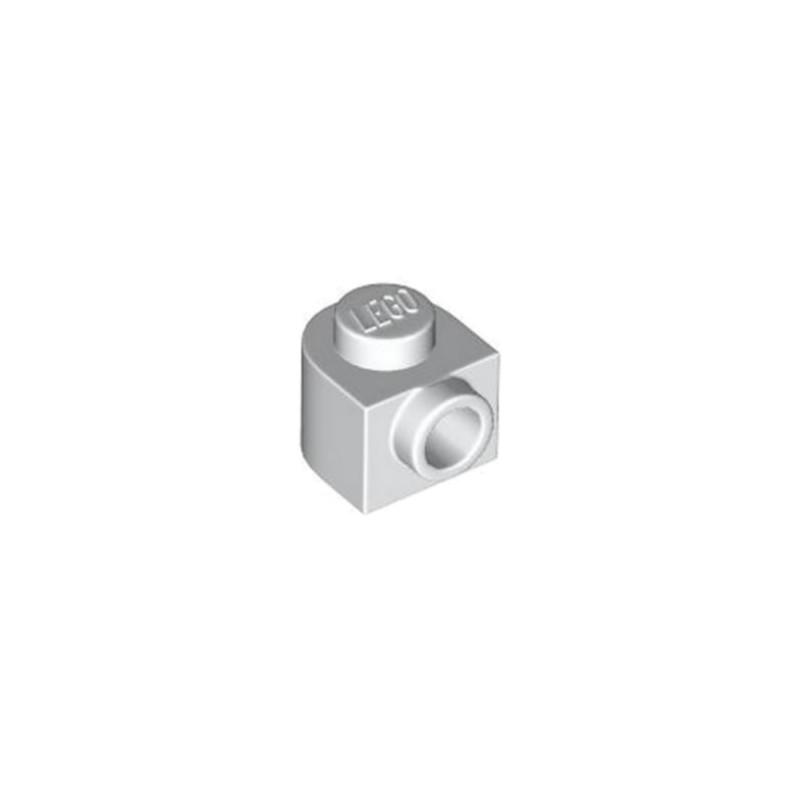 LEGO 6446788 PLATE 1X1X2/3, W/ 1 KNOB, ROUNDED - WHITE