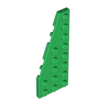 LEGO 6190040 PLATE 3X8 ANGLE GAUCHE - DARK GREEN