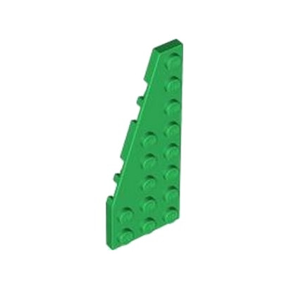 LEGO 6190040 PLATE 3X8 ANGLE GAUCHE - DARK GREEN