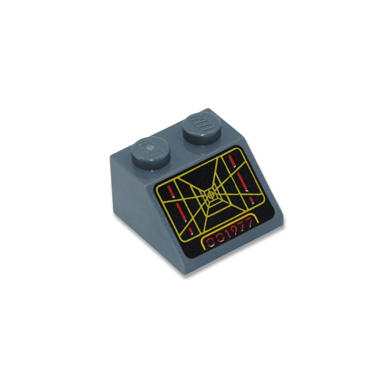 LEGO 6447185 TUILE 2X2 IMPRIME - DARK STONE GREY