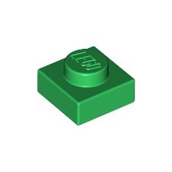 LEGO 302428 PLATE 1X1 - DARK GREEN
